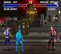 une photo d'Ã©cran de Mortal Kombat 3 sur Nintendo Super Nes